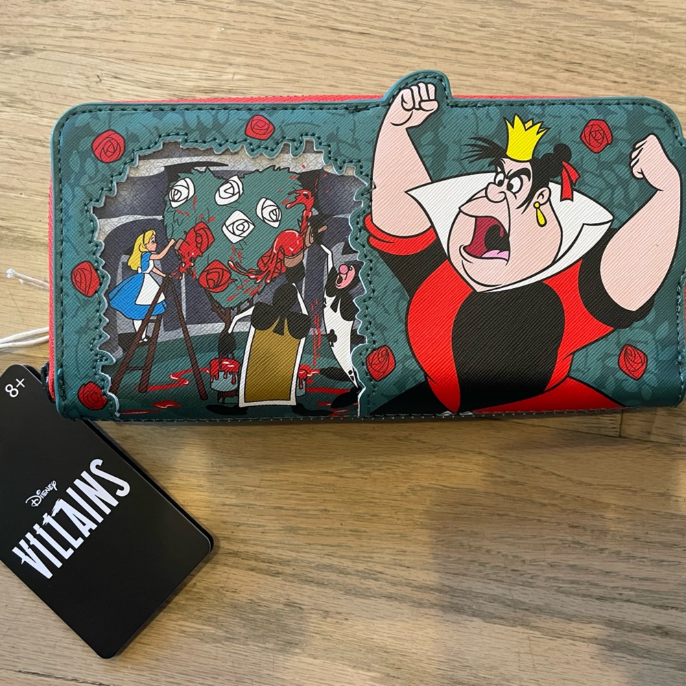 Loungefly Disney Alice in wonderland wallet. Painting the roses red